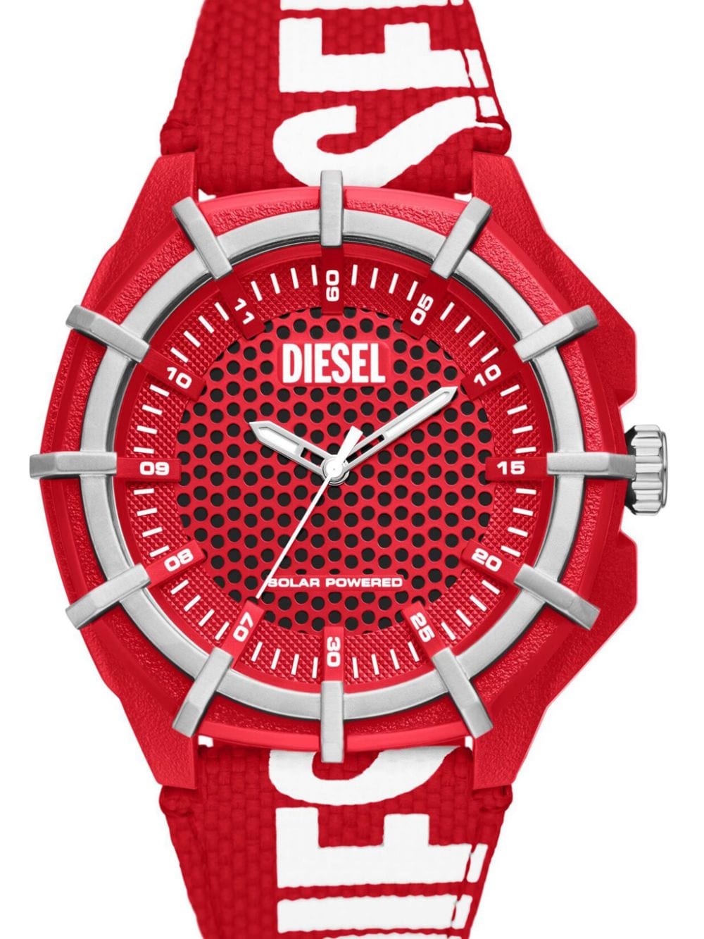 Diesel Dz4621 Framed Solar 51mm horloge - Rood