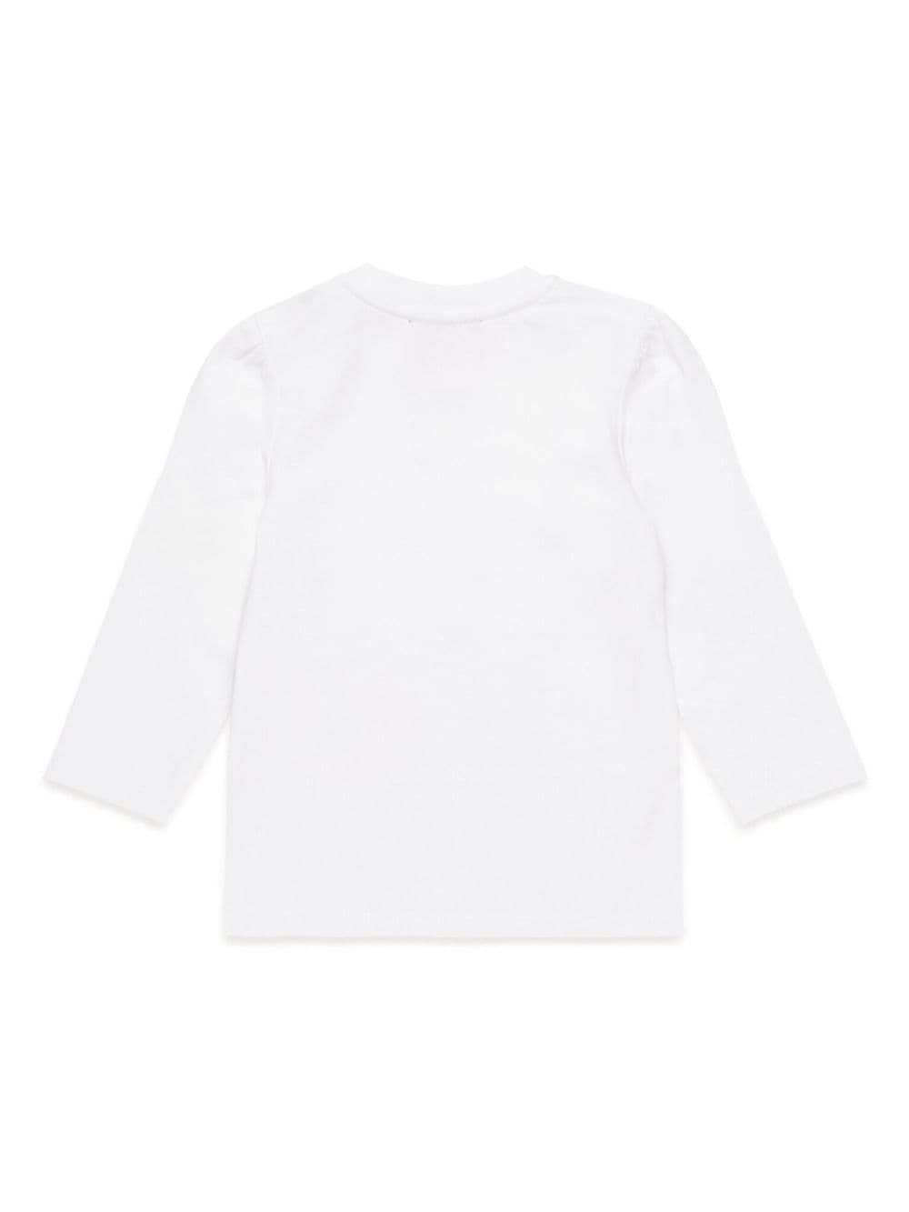 Diesel Kids T-shirt met logo - Wit