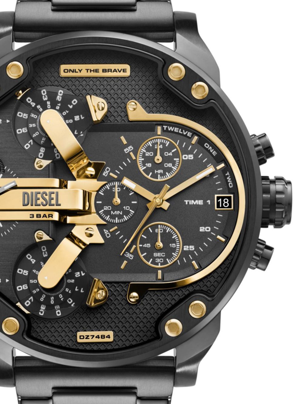 Diesel Mr. Daddy 57 mm horloge - Grijs