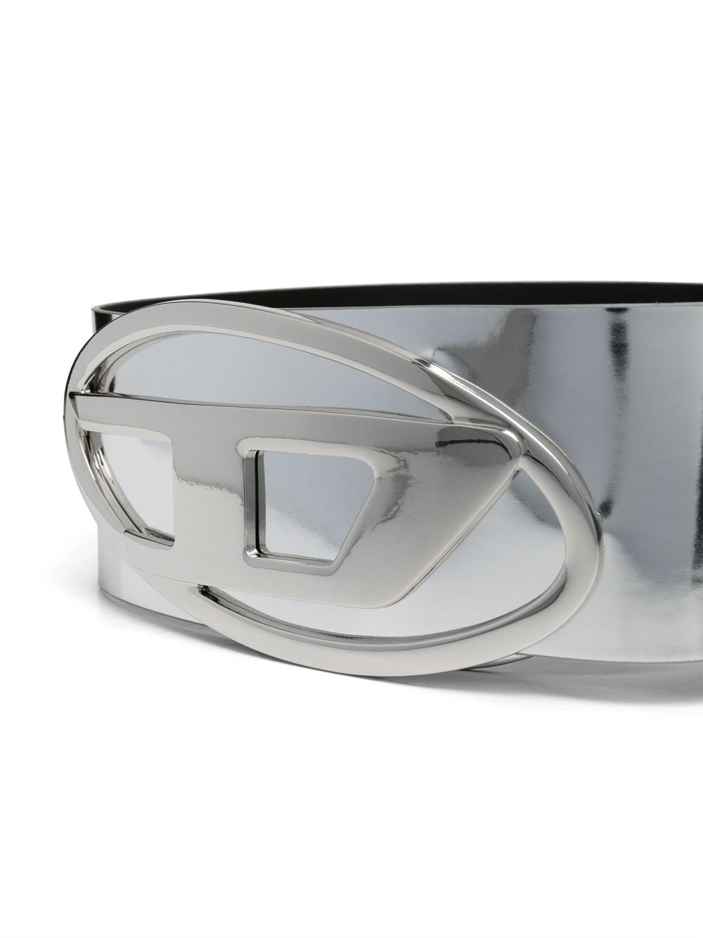 Diesel Riem met logogesp - Zilver