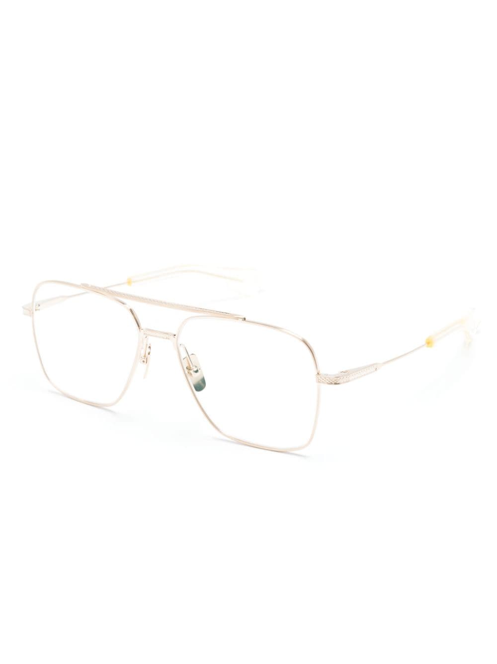 Dita Eyewear Bril met piloten montuur - Goud