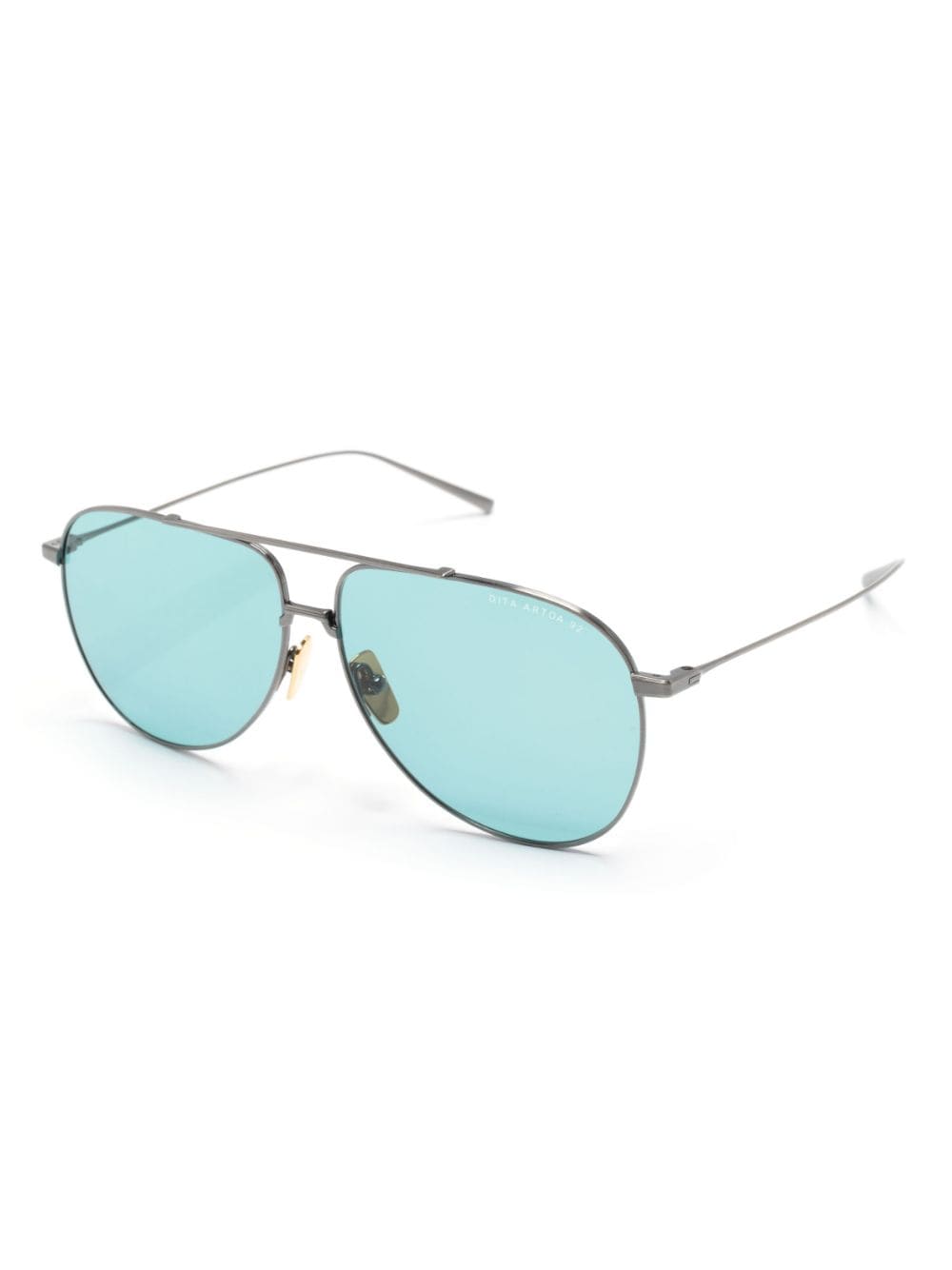 Dita Eyewear Zonnebril met rond montuur - Zilver