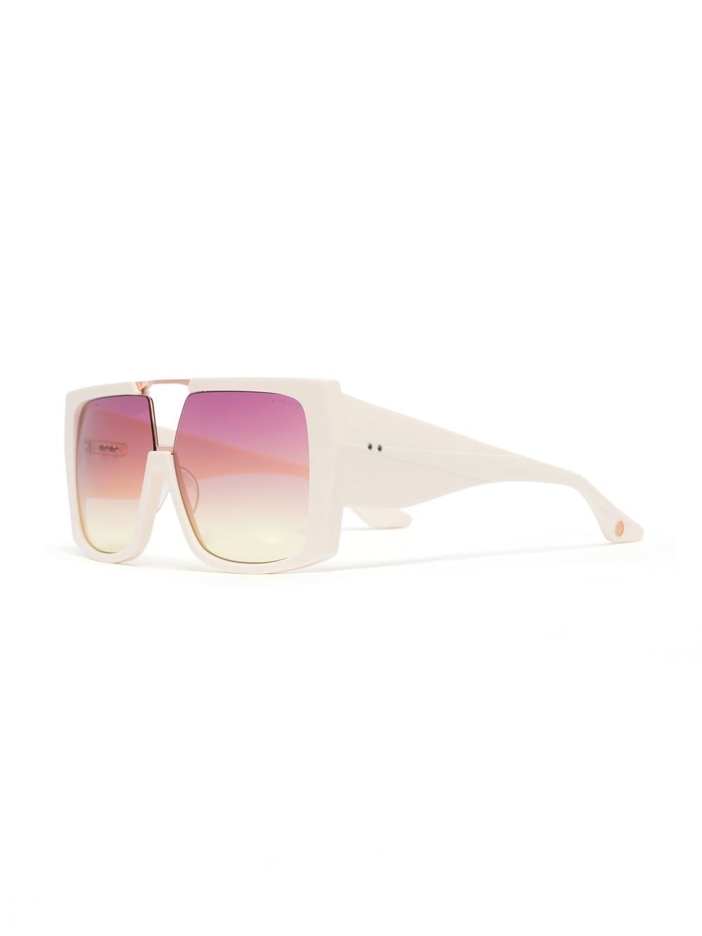 Dita Eyewear Zonnebril met vierkant montuur - Beige