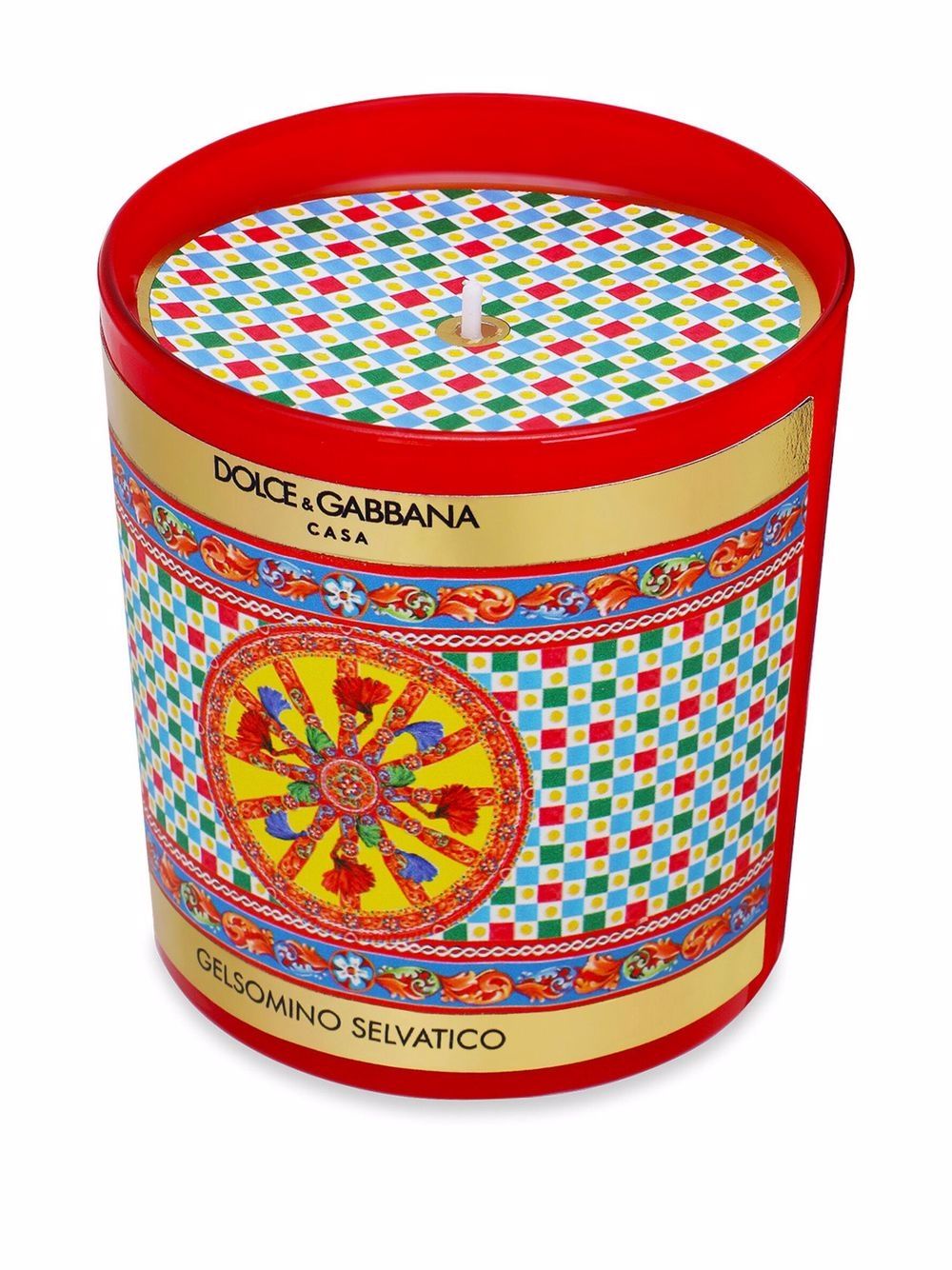 Dolce & Gabbana Geurkaars met print (250g) - Rood