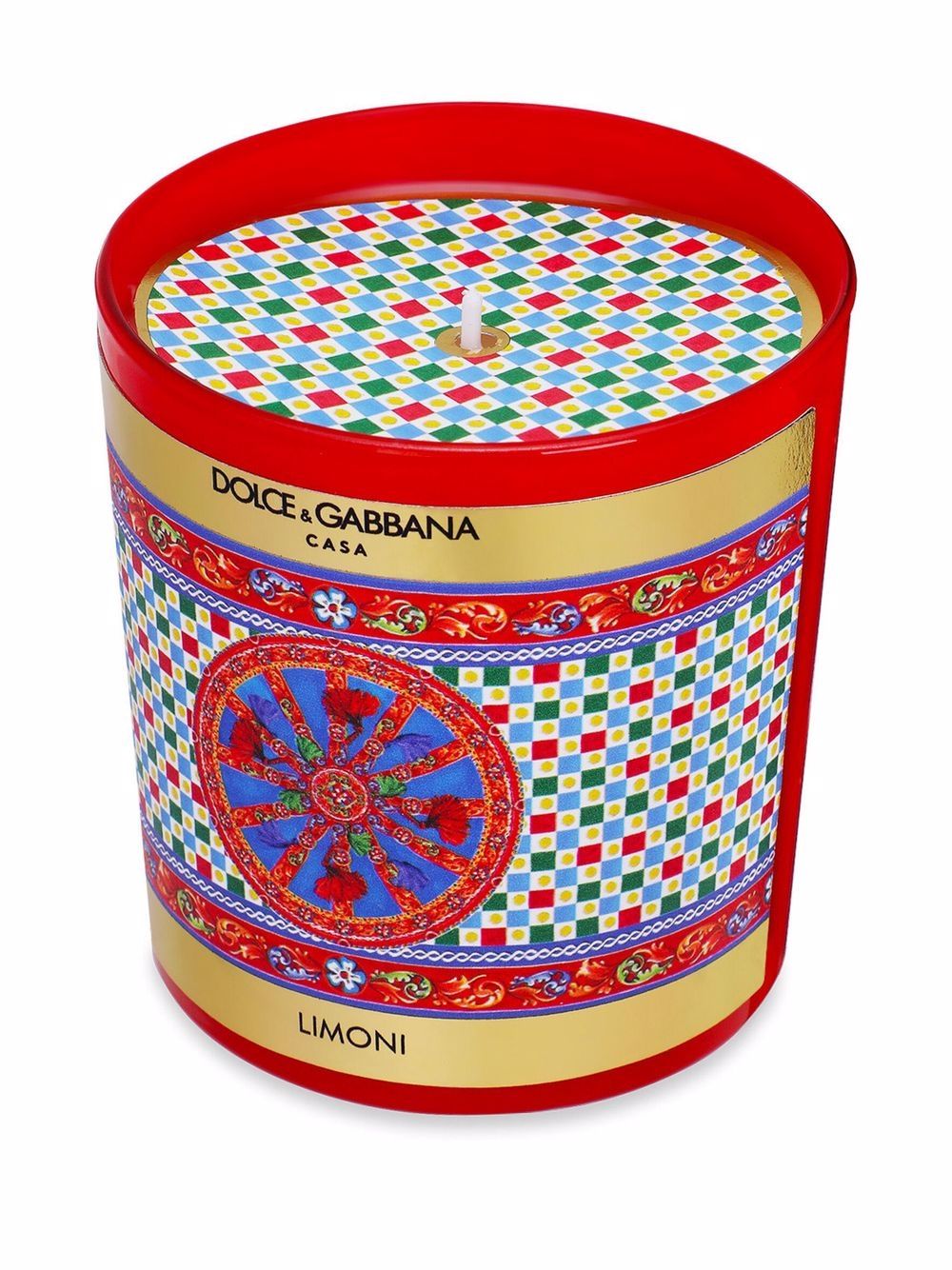 Dolce & Gabbana Kaars met print - Rood