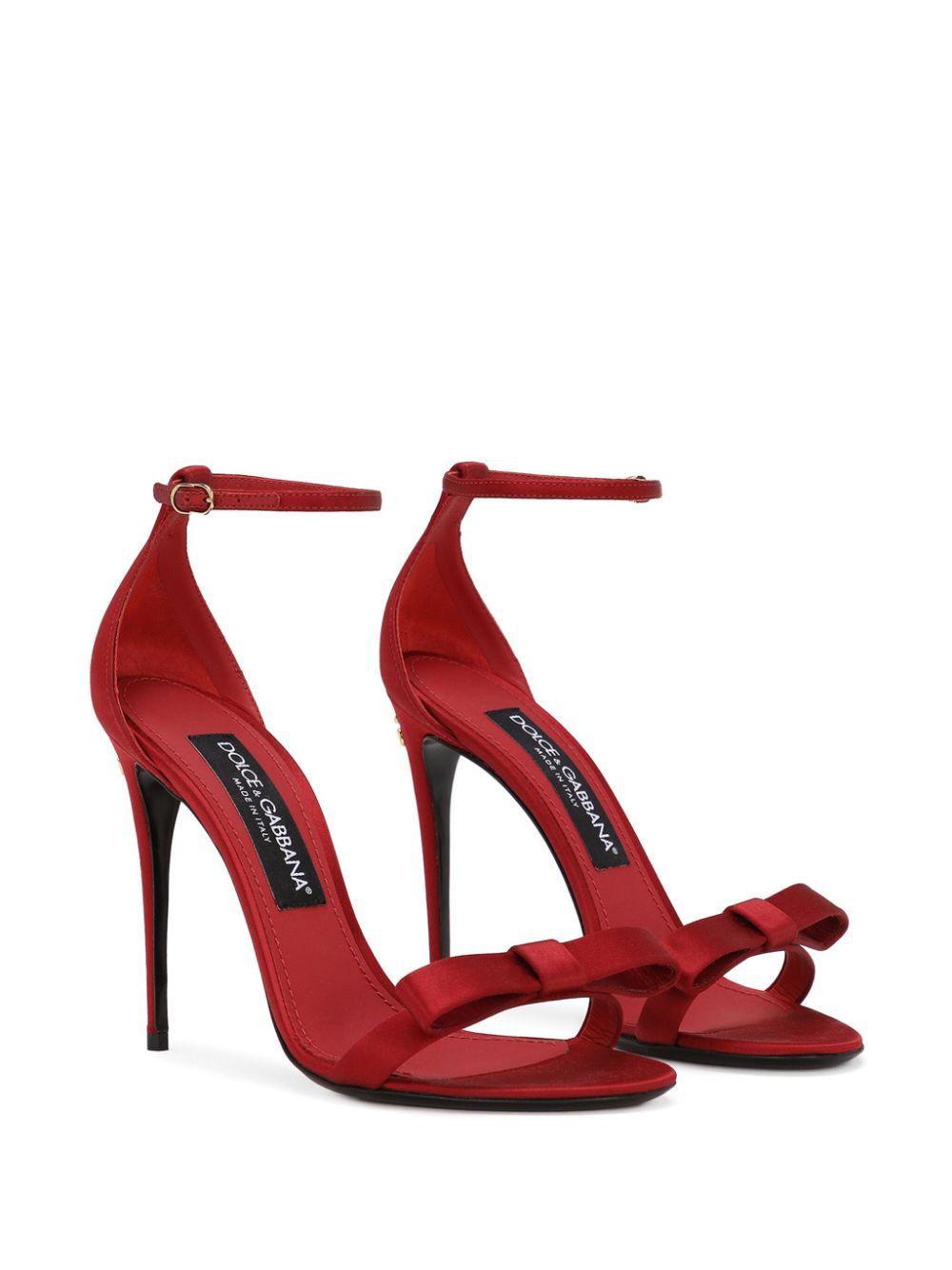 Dolce & Gabbana Keira satijnen sandalen - Rood