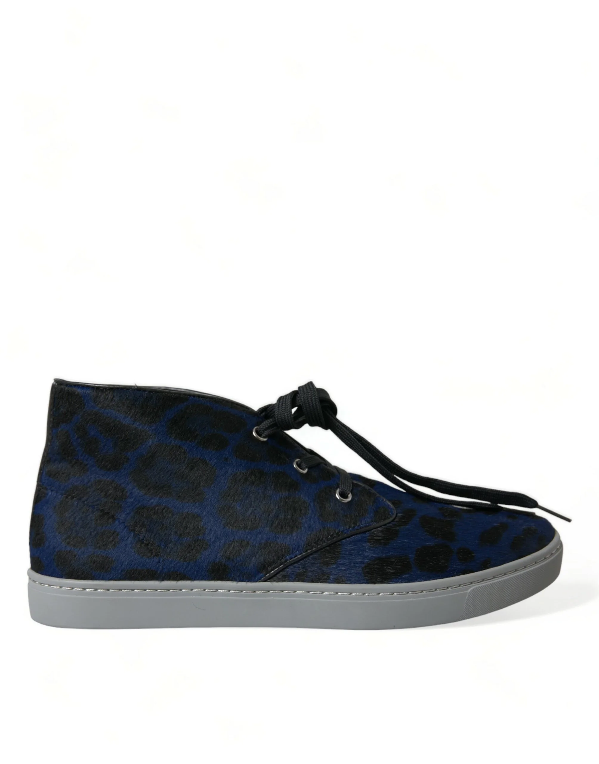 Dolce and Gabbana Kalfsleren leopaard print sneakers