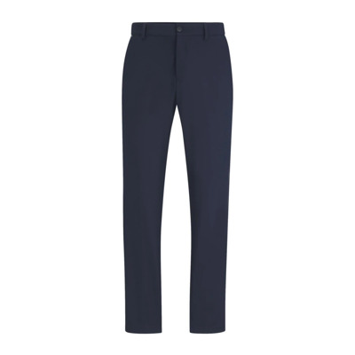 Donkerblauwe Slim Fit Stretchbroek Hugo Boss , Blue , Heren