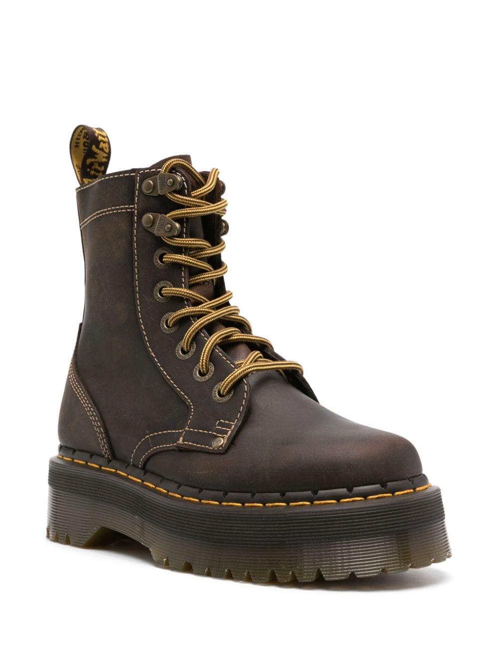 Dr. Martens Jadon Arc leren combat boots - Bruin