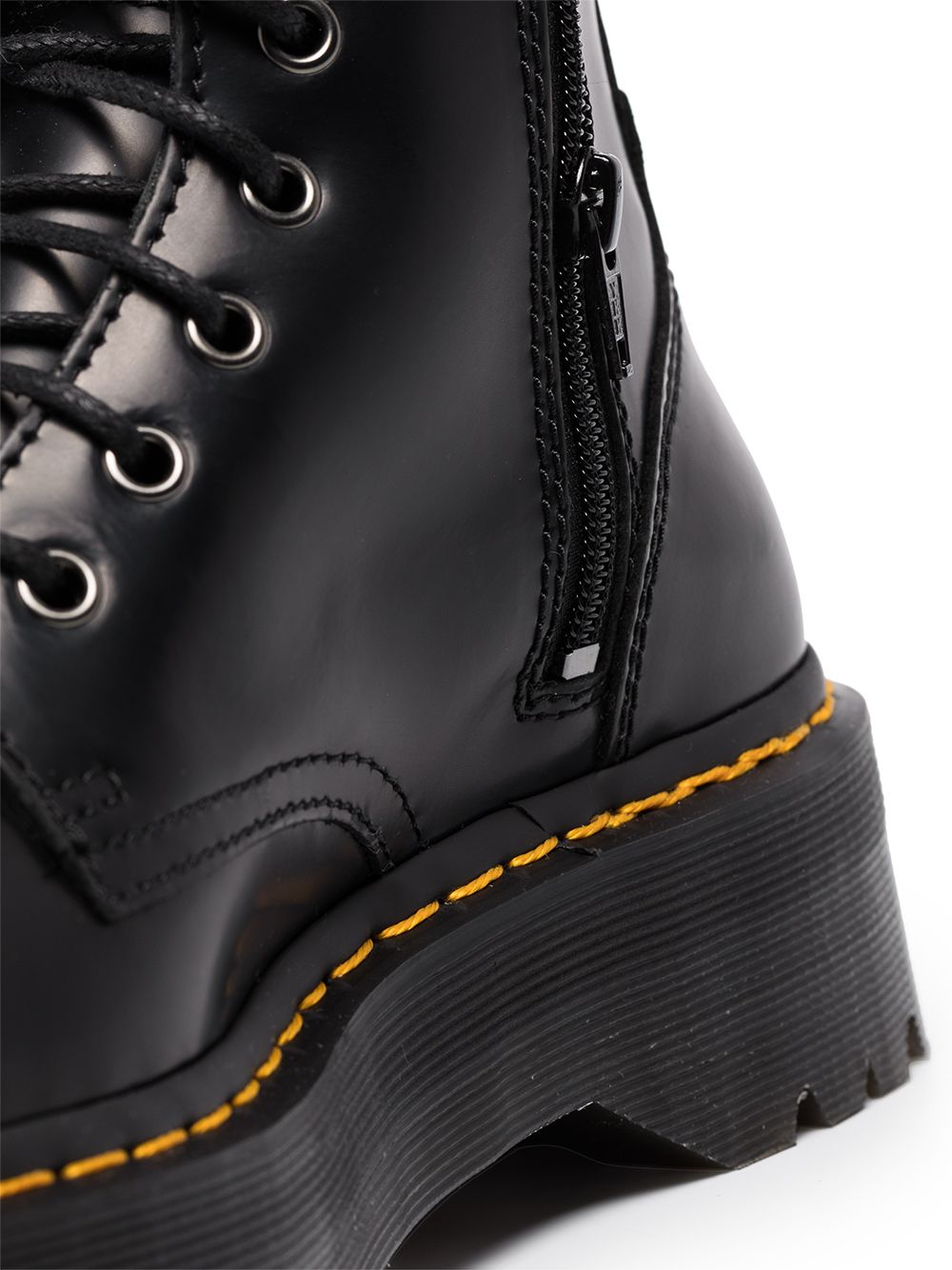 Dr. Martens Jadon enkellaarzen met plateauzool - Zwart