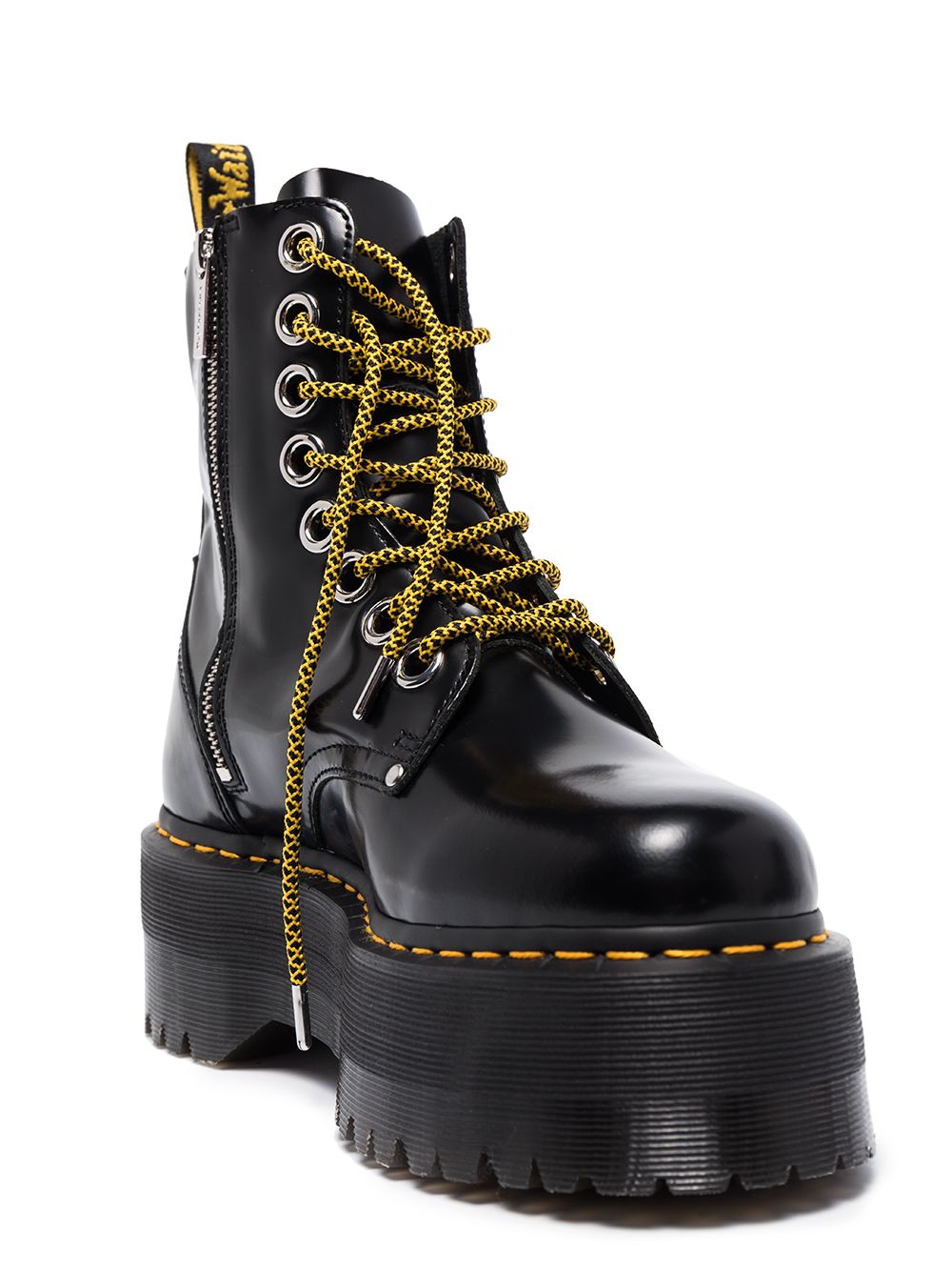 Dr. Martens Jadon laarzen met plateauzool - Zwart