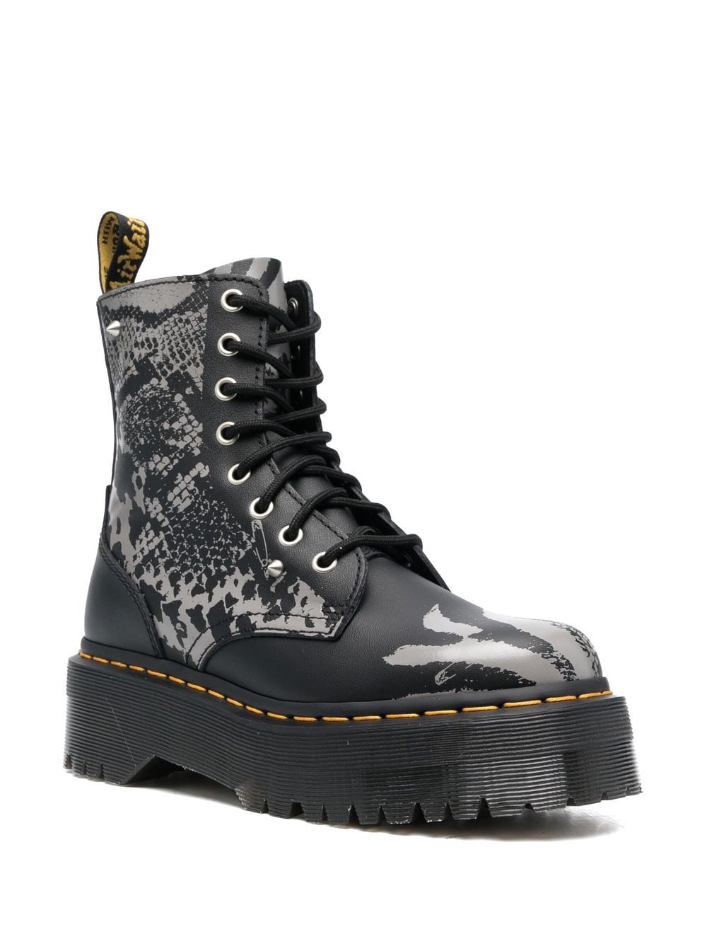 Dr. Martens Jadon laarzen met plateauzool - Zwart