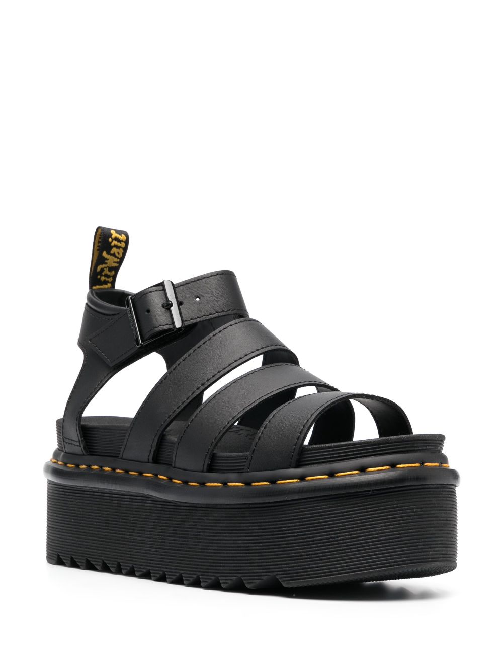 Dr. Martens Sandalen met plateauzool - Zwart