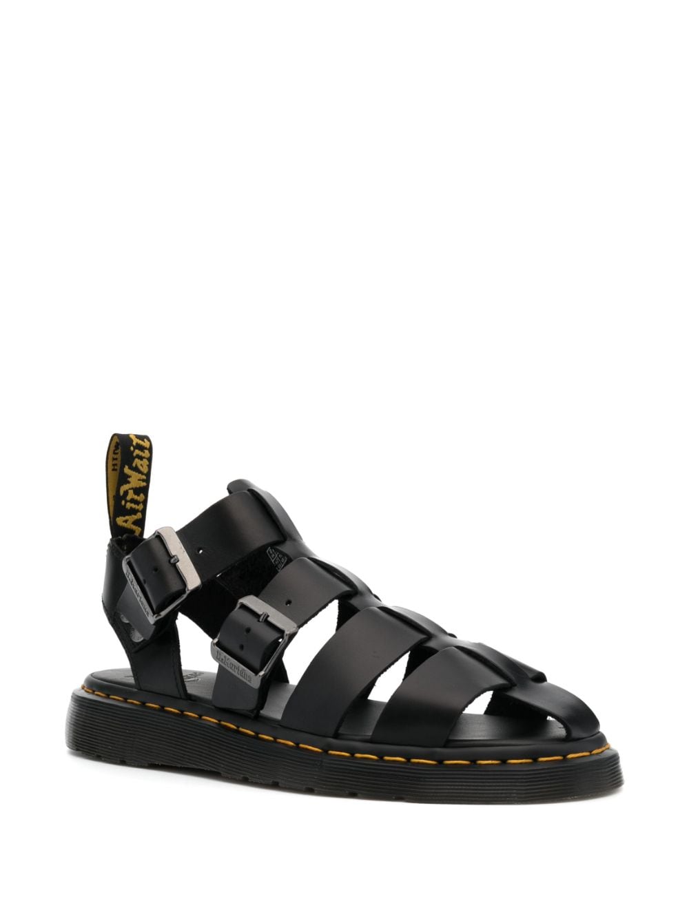 Dr. Martens Sandalen van kalfsleer - Zwart