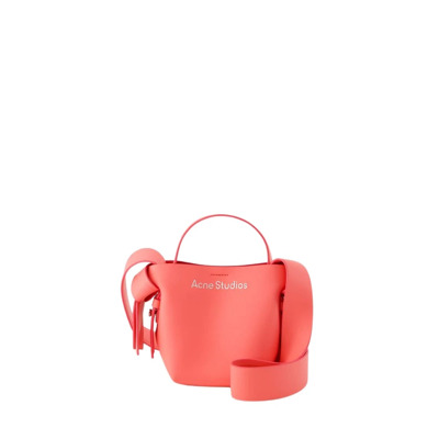 Elektrisch Roze Leren Micro Crossbody Acne Studios , Pink , Dames