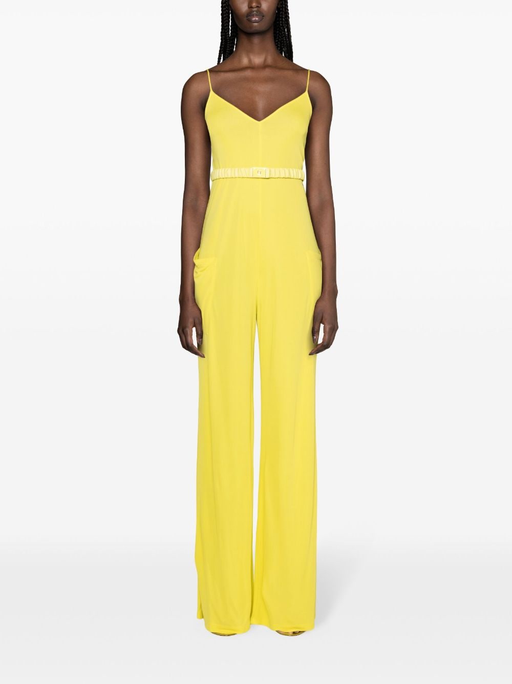 Elisabetta Franchi Jumpsuit met wijde pijpen - Groen