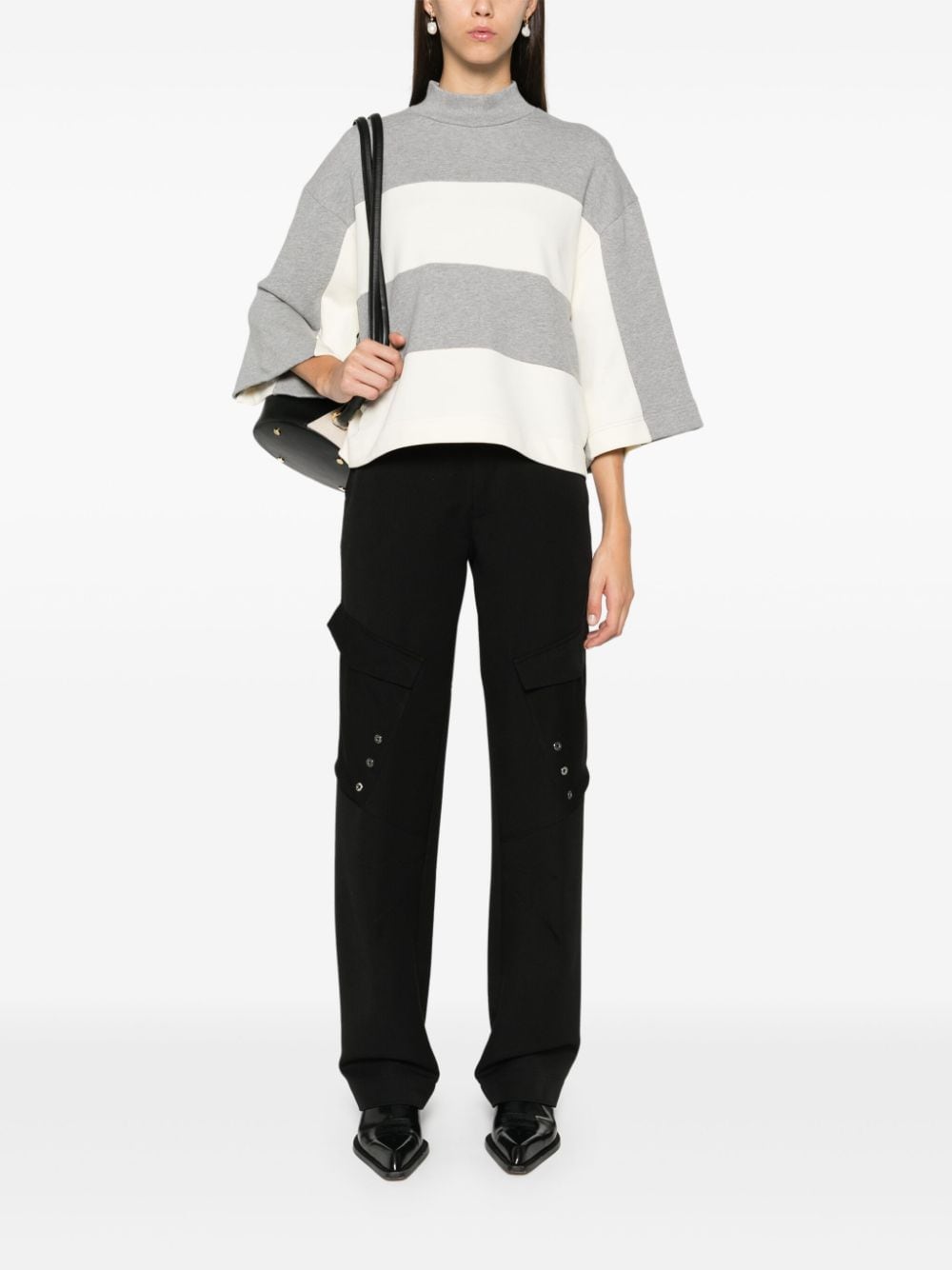 Essentiel Antwerp Gauffre sweater - Grijs