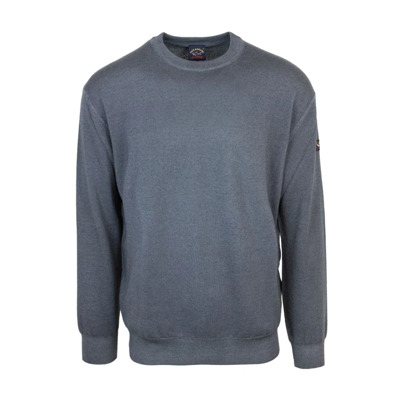 Essentiële Heren Crewneck Sweater Paul & Shark , Gray , Heren