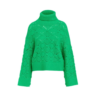 Fantasy Gebreide Oversized Pullover Essentiel Antwerp , Green , Dames