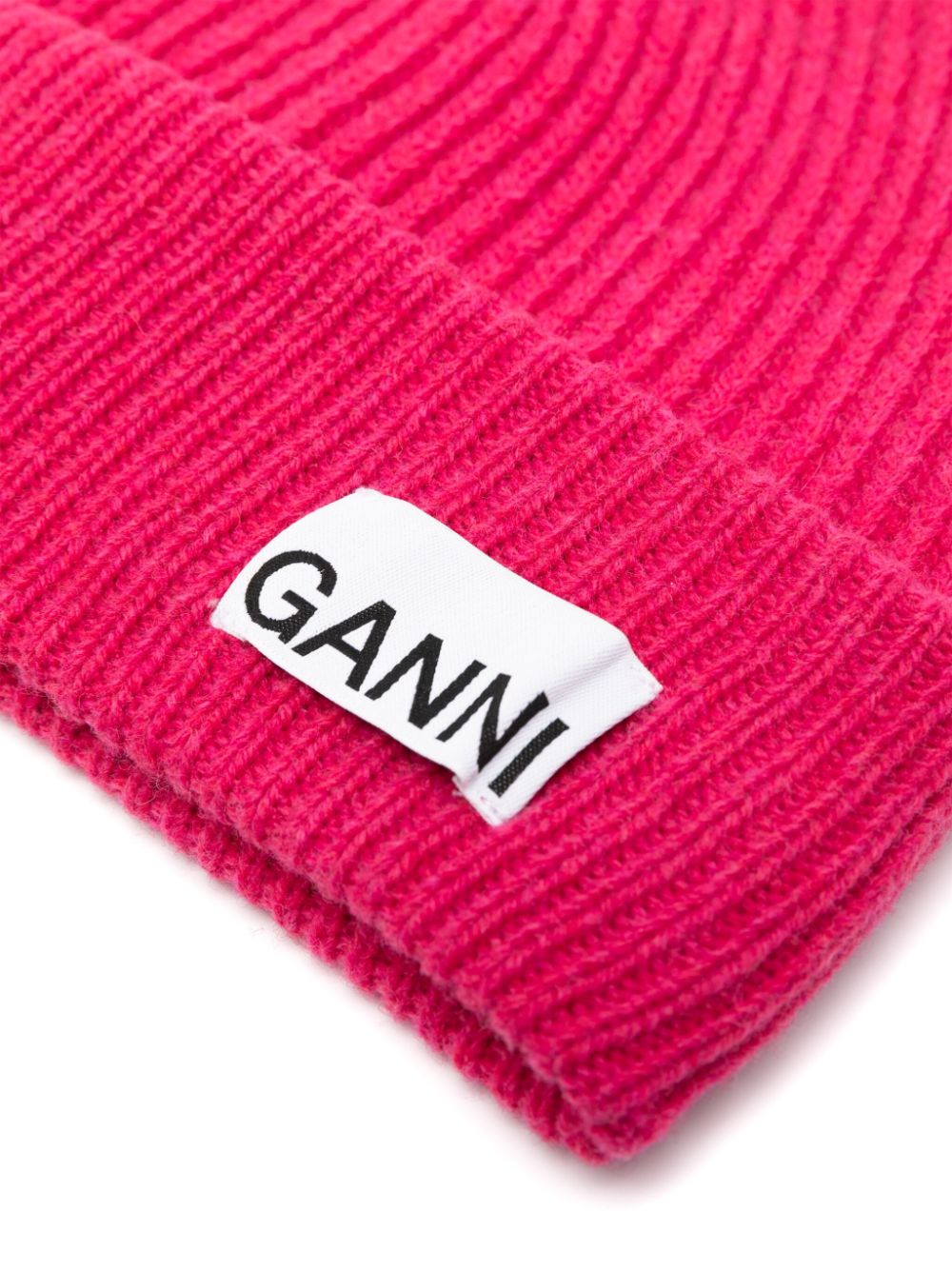 GANNI Gebreide muts - Roze