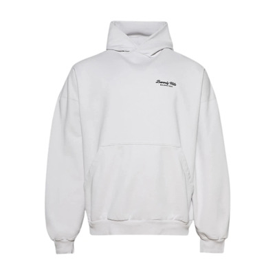 Geborduurd Logo Hoodie Balenciaga , Gray , Dames