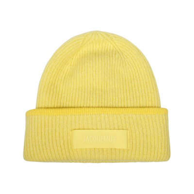 Gele Gros Grain Hoed Jacquemus , Yellow , Heren