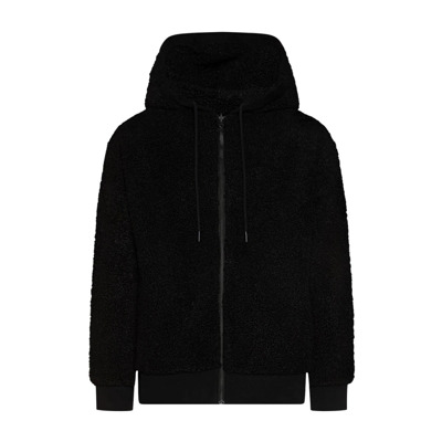 Gezellige Hoodie met Voering Closed , Black , Heren