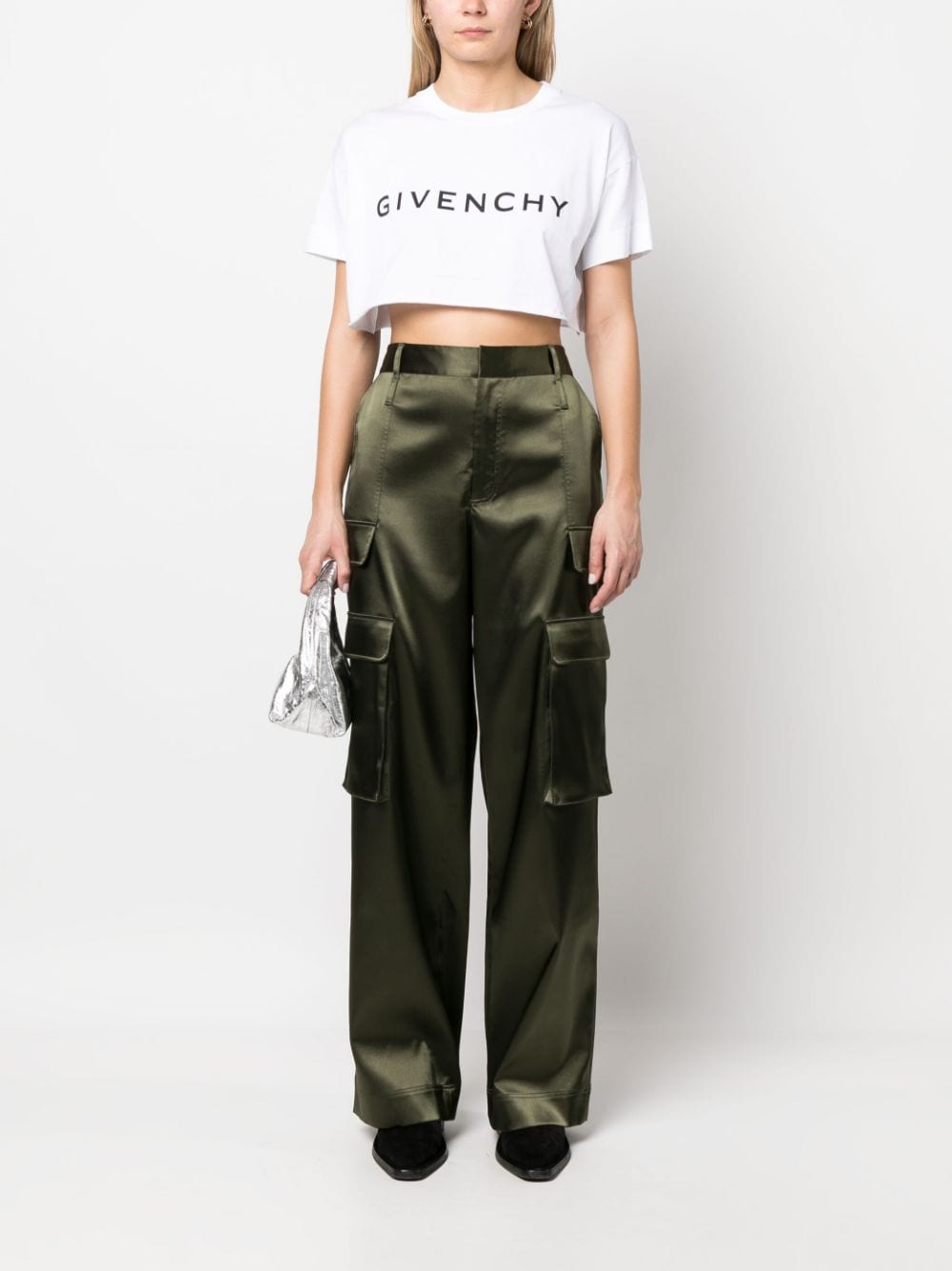 Givenchy T-shirt met logoprint - Wit