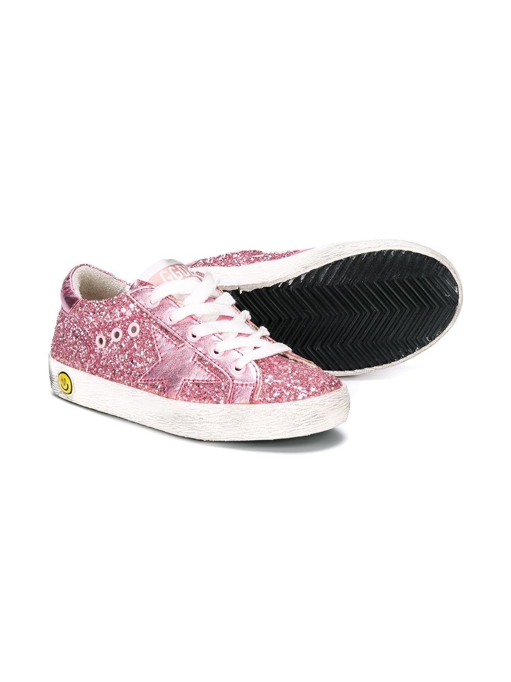 Golden Goose Kids Superstar sneakers - Roze