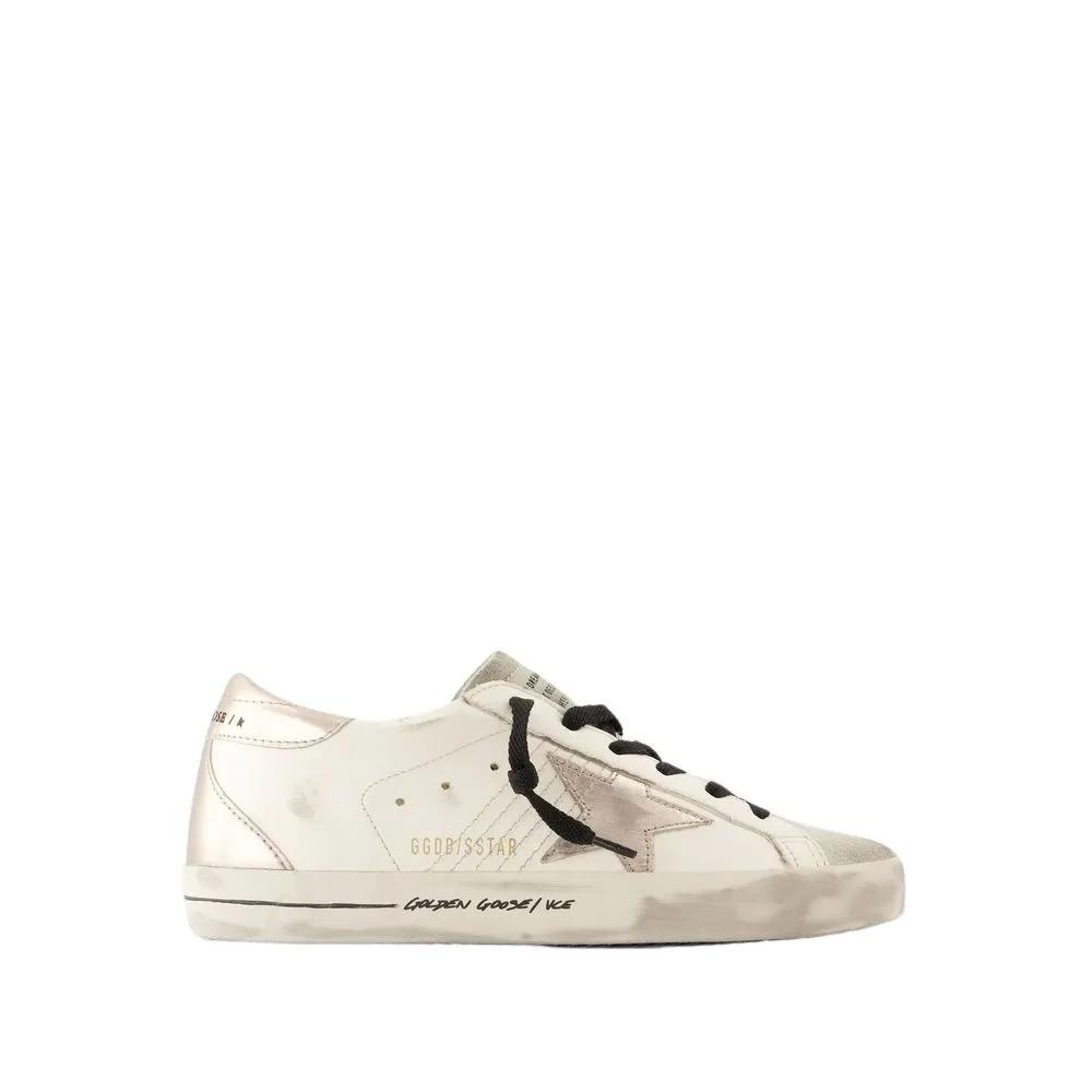 Golden Goose Sneakers - Laminated Star in wit