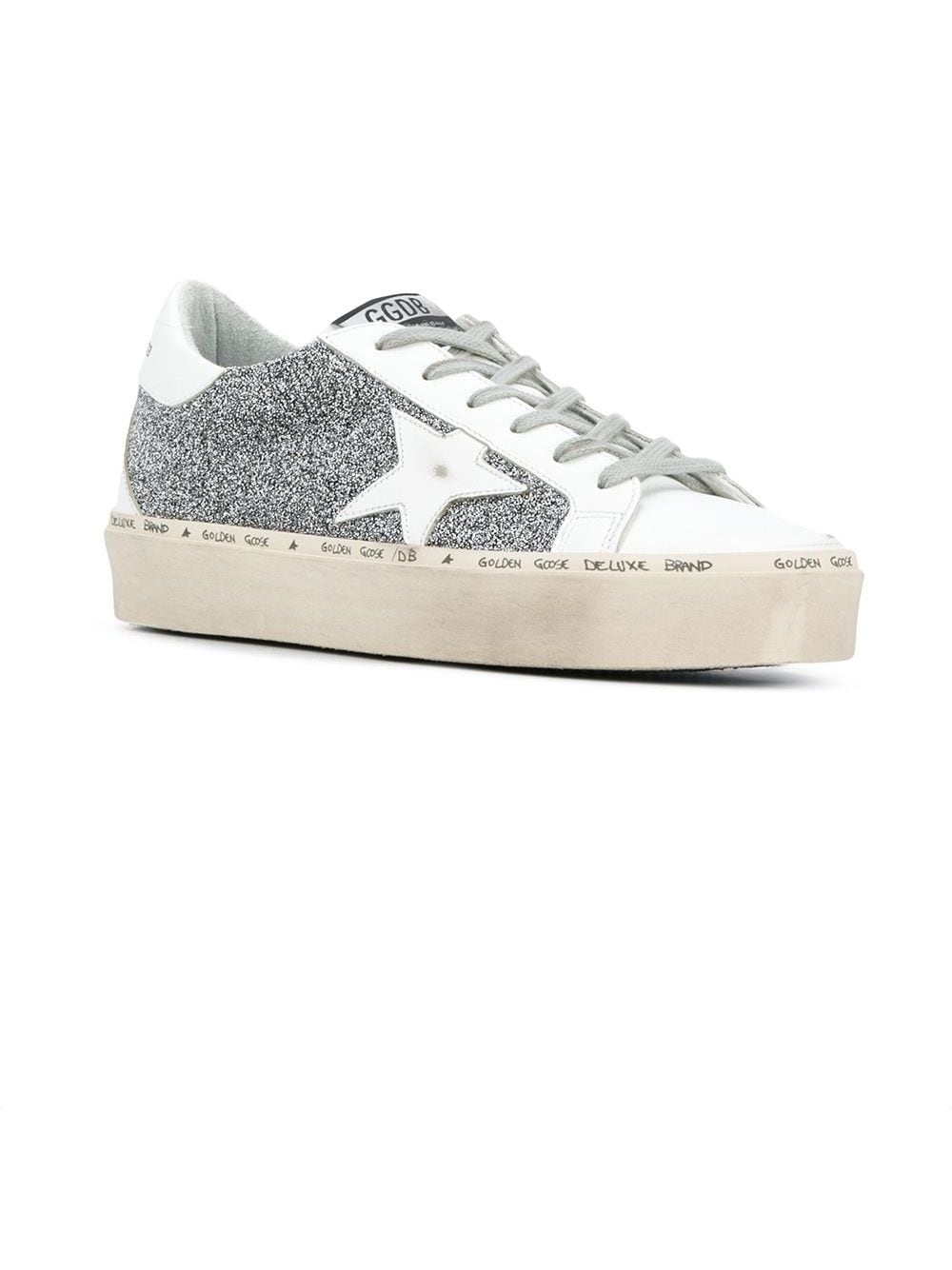 Golden Goose Sneakers met glitter - Wit