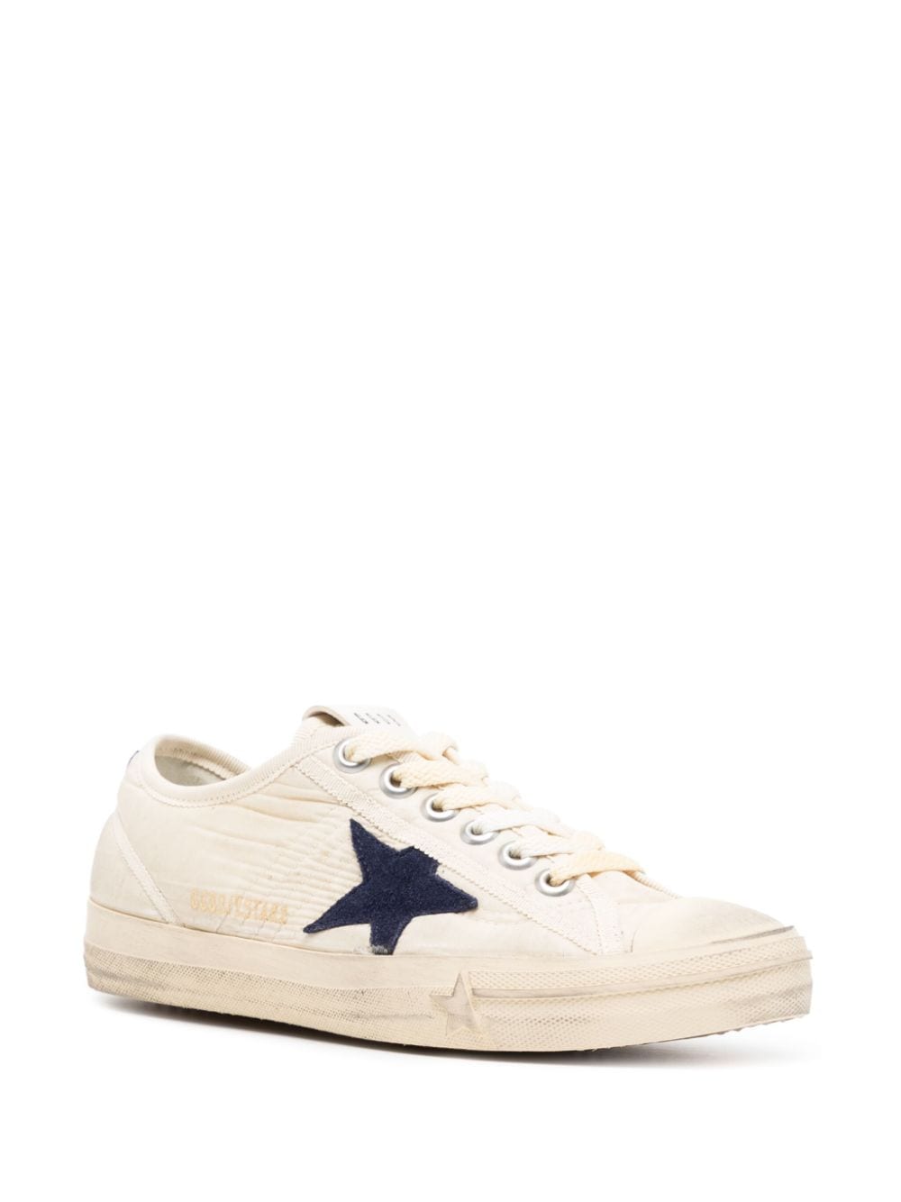 Golden Goose V-Star 2 fluwelen sneakers - Beige