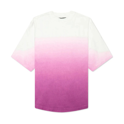 Gradient Overlogo T-shirt Palm Angels , Purple , Heren