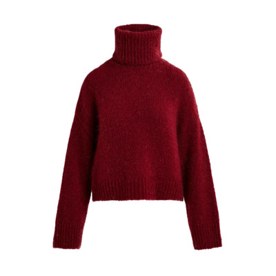 Griffin Oversized Gebreide Trui Essentiel Antwerp , Red , Dames