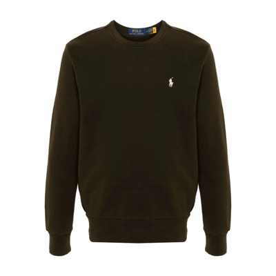 Groene Crewneck Sweater met Geborduurde Pony Polo Ralph Lauren , Green , Heren