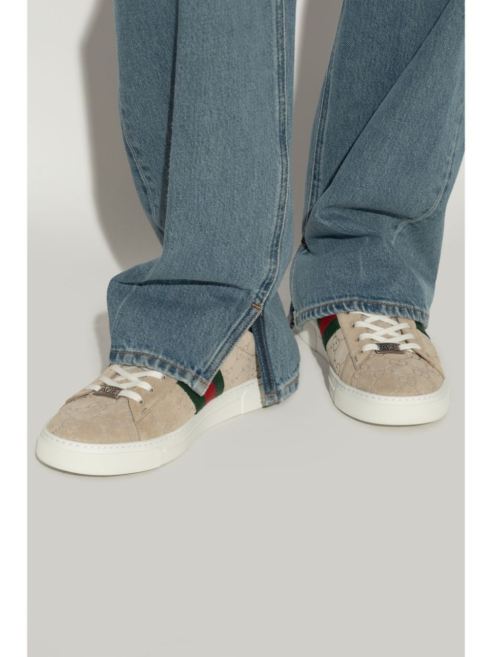 Gucci Ace Web sneakers - Beige