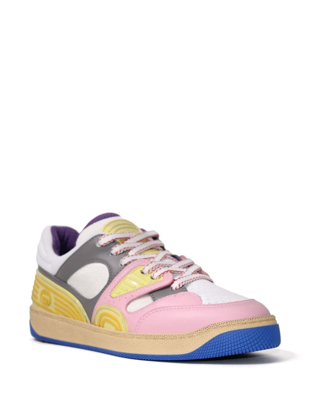 Gucci Basket sneakers met vlakken - Roze