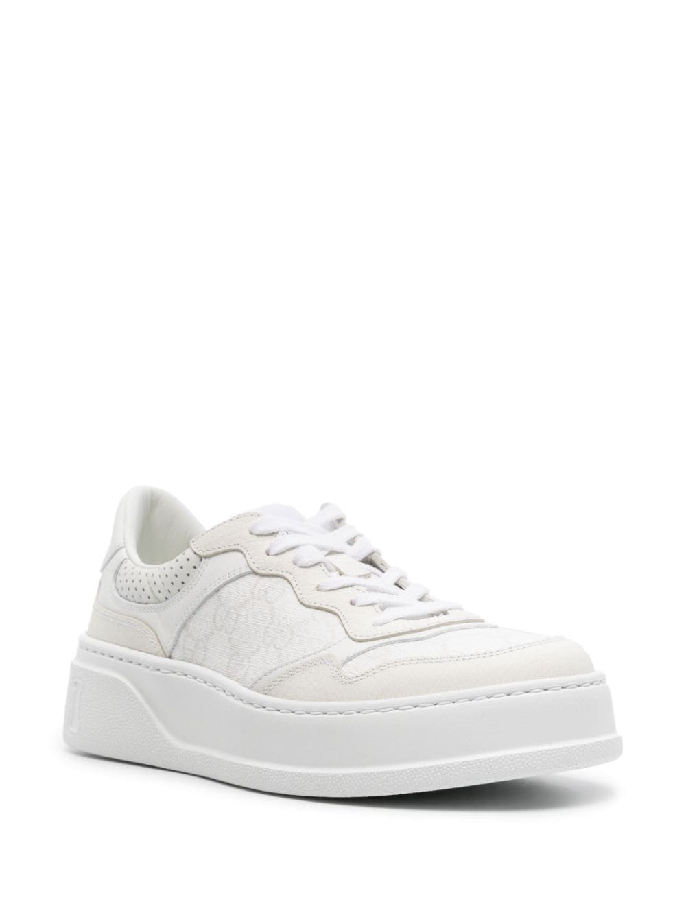 Gucci GG Supreme leren sneakers - Wit