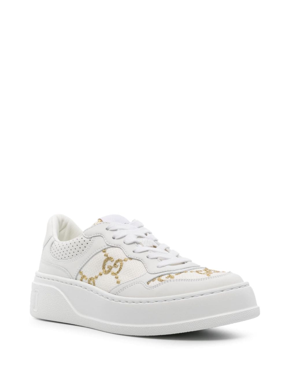 Gucci GG Supreme sneakers met vlakken - Wit