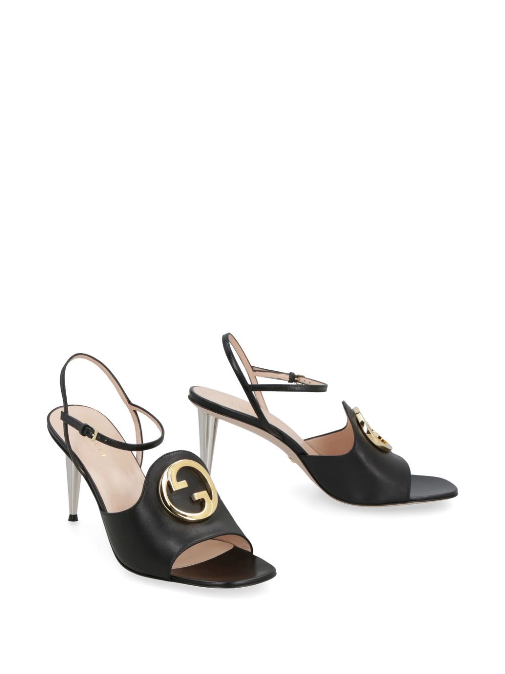 Gucci Gucci Blondie leren sandalen - Zwart