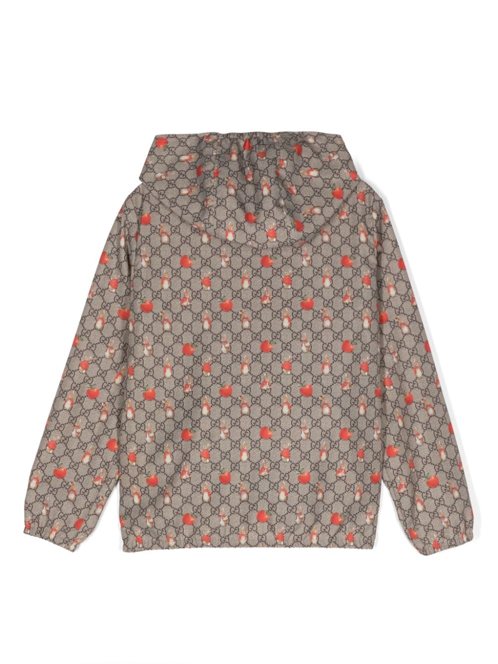 Gucci Kids Jack met Peter Rabbit™-print en capuchon - Beige