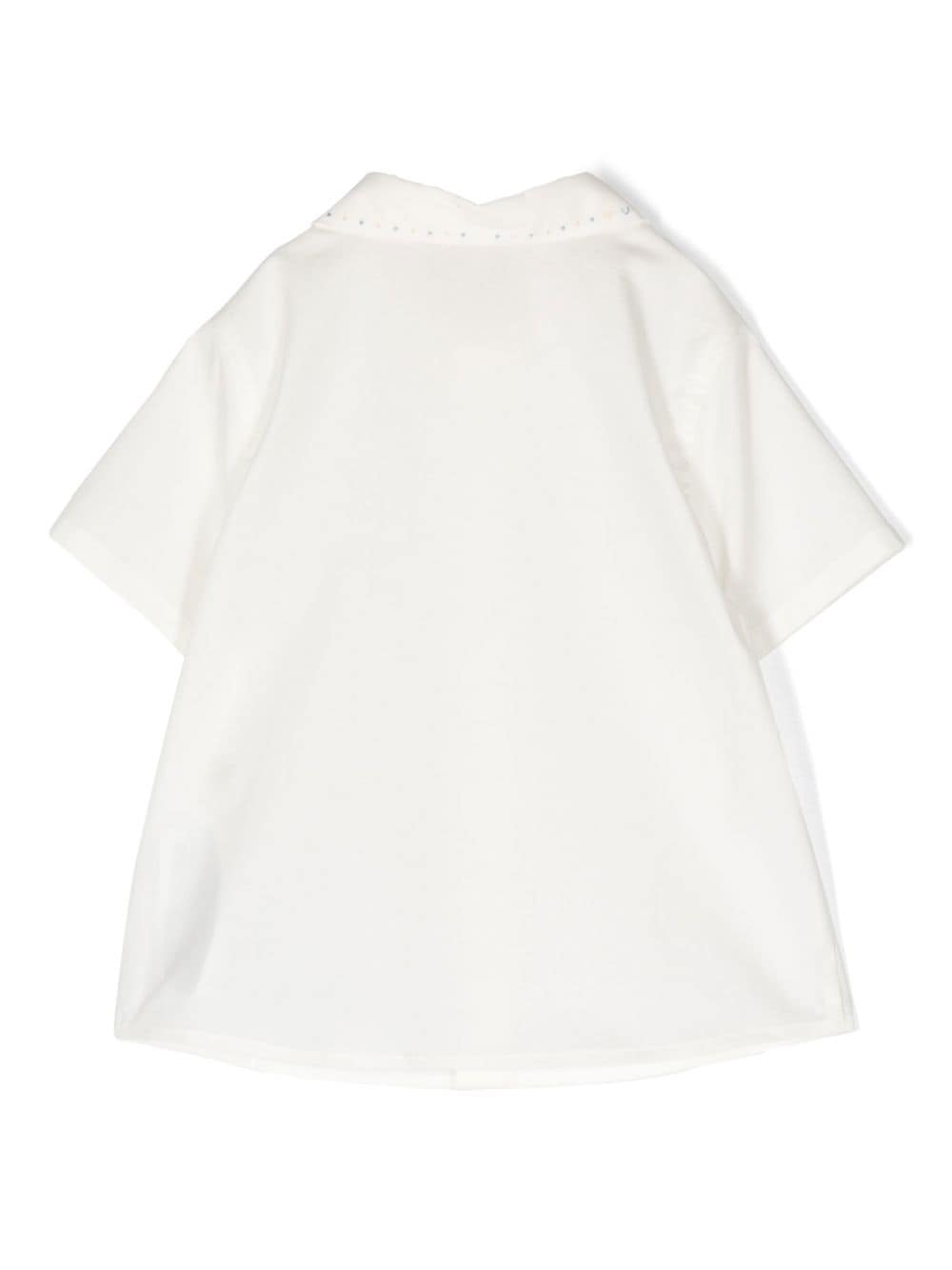 Gucci Kids Shirt met Peter Pan kraag - Wit