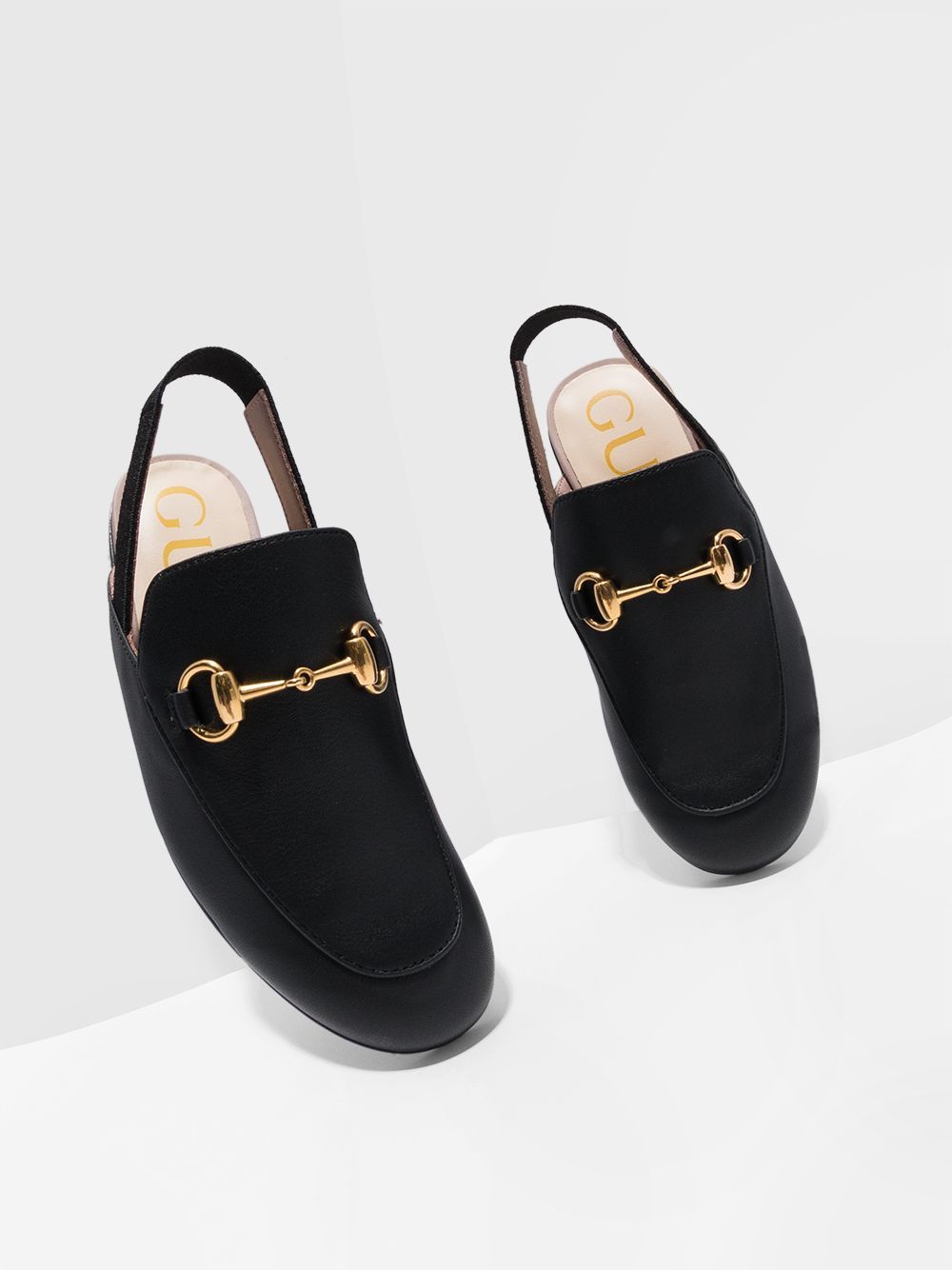 Gucci Kids slingback slippers - Zwart