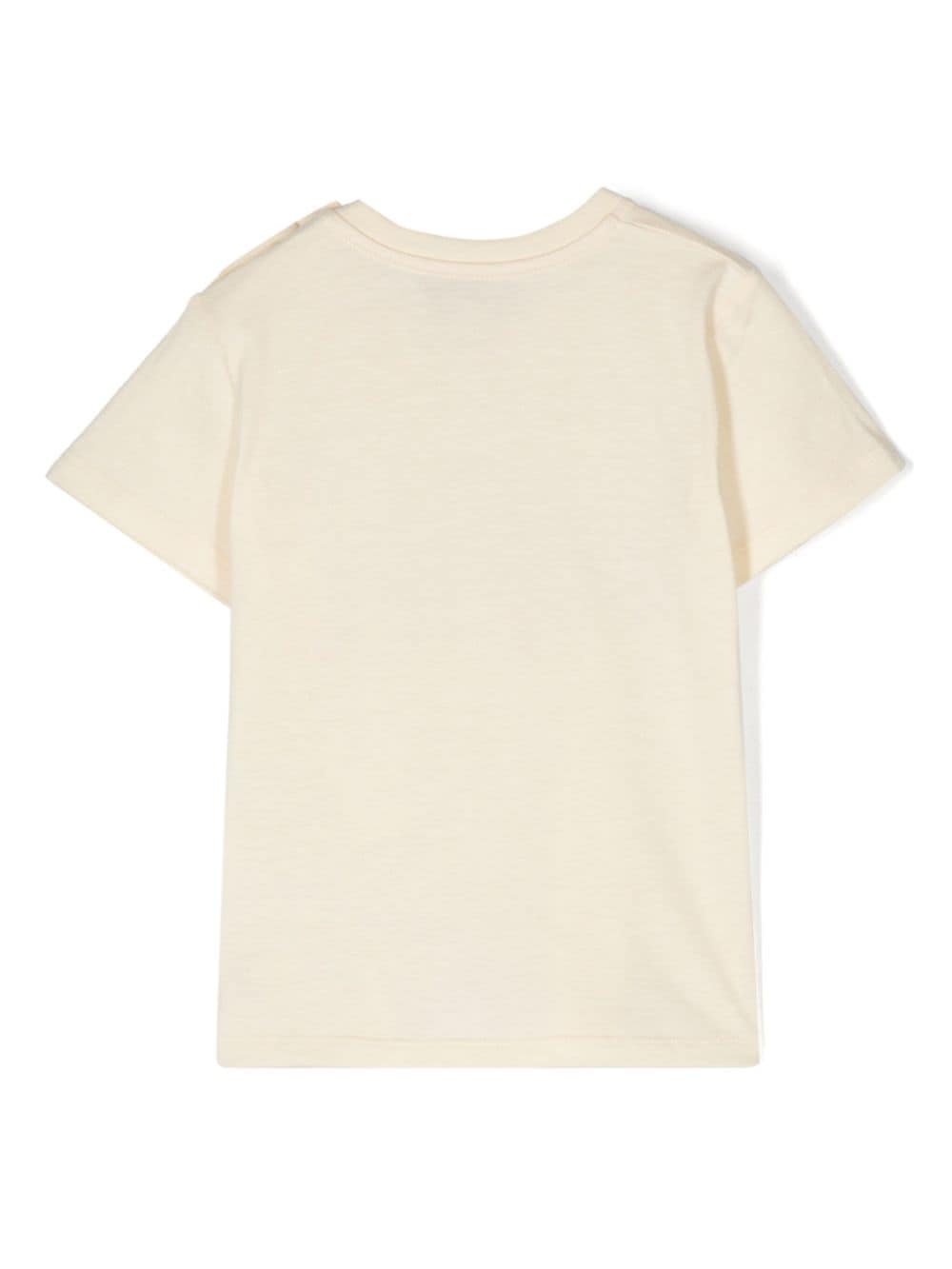 Gucci Kids x Peter Rabbit T-shirt met logoprint - Beige