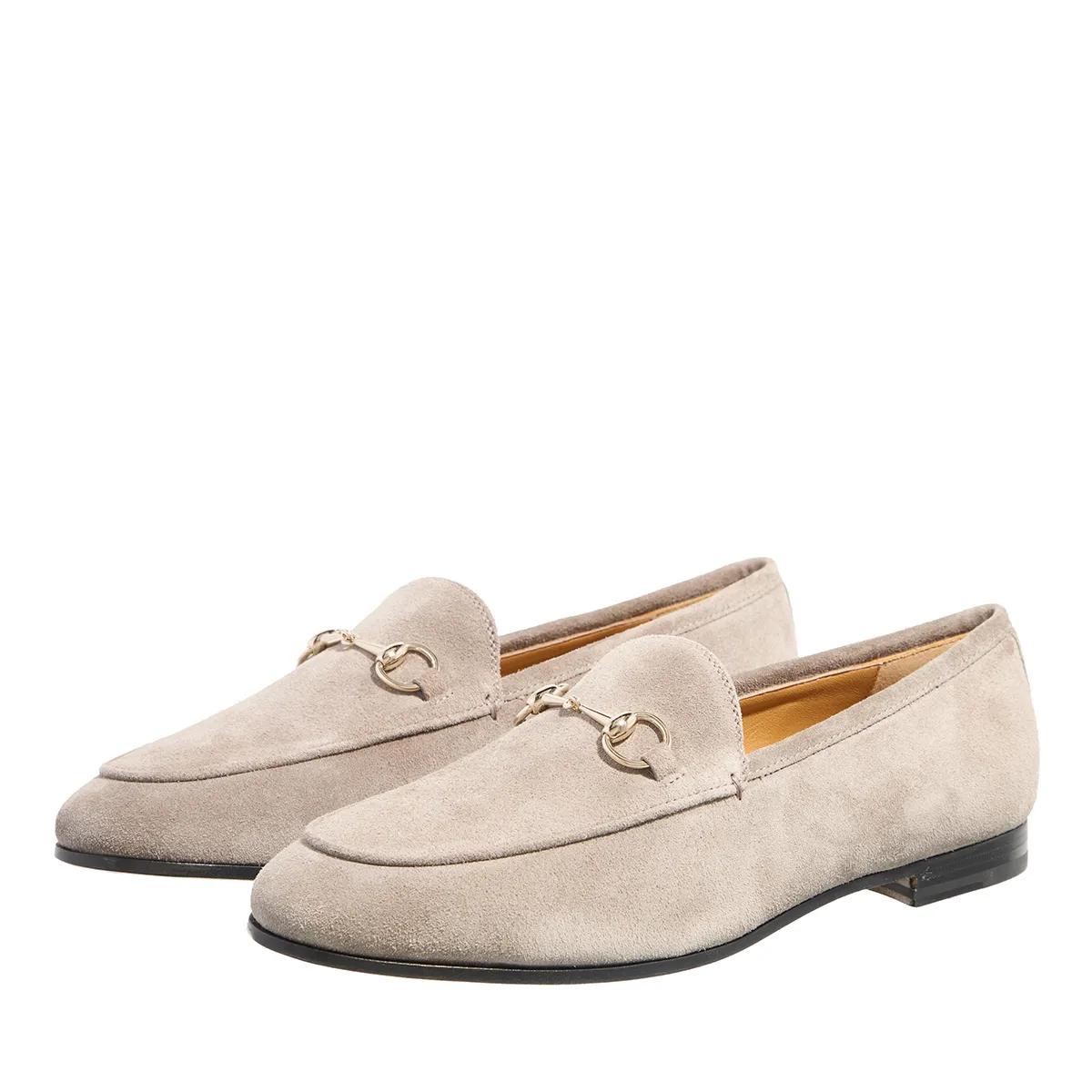 Gucci Loafers & ballerina schoenen - Horsebit Suede Loafers in taupe