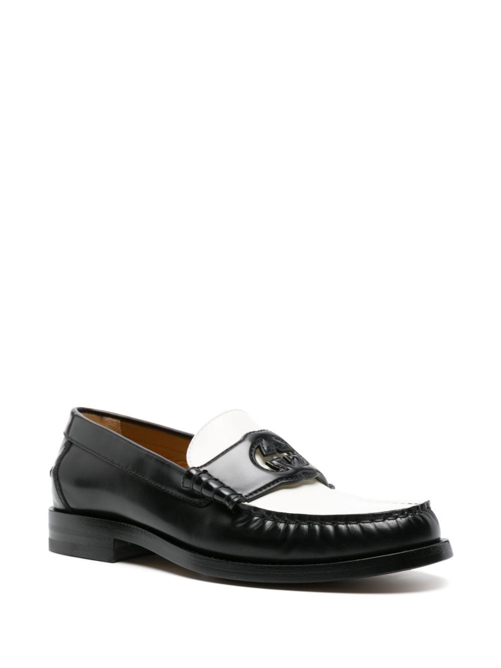 Gucci Loafers met GG logo en uitgesneden details - Zwart