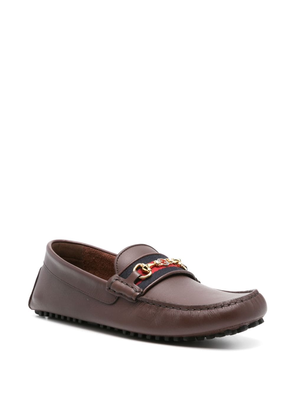 Gucci Loafers met Horsebit-detail - Bruin