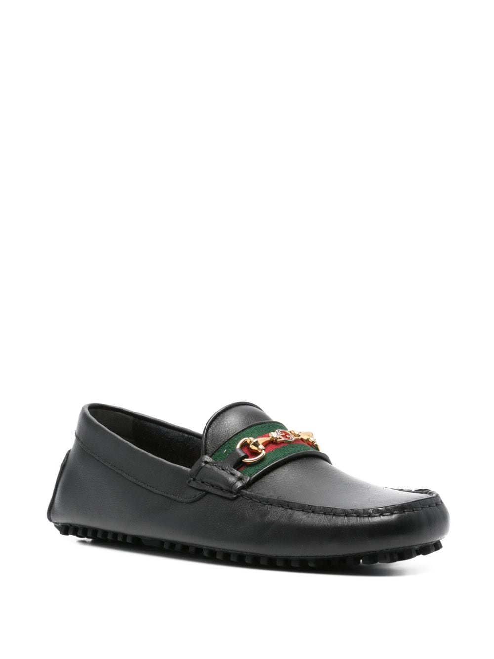 Gucci Loafers met horsebit detail - Zwart