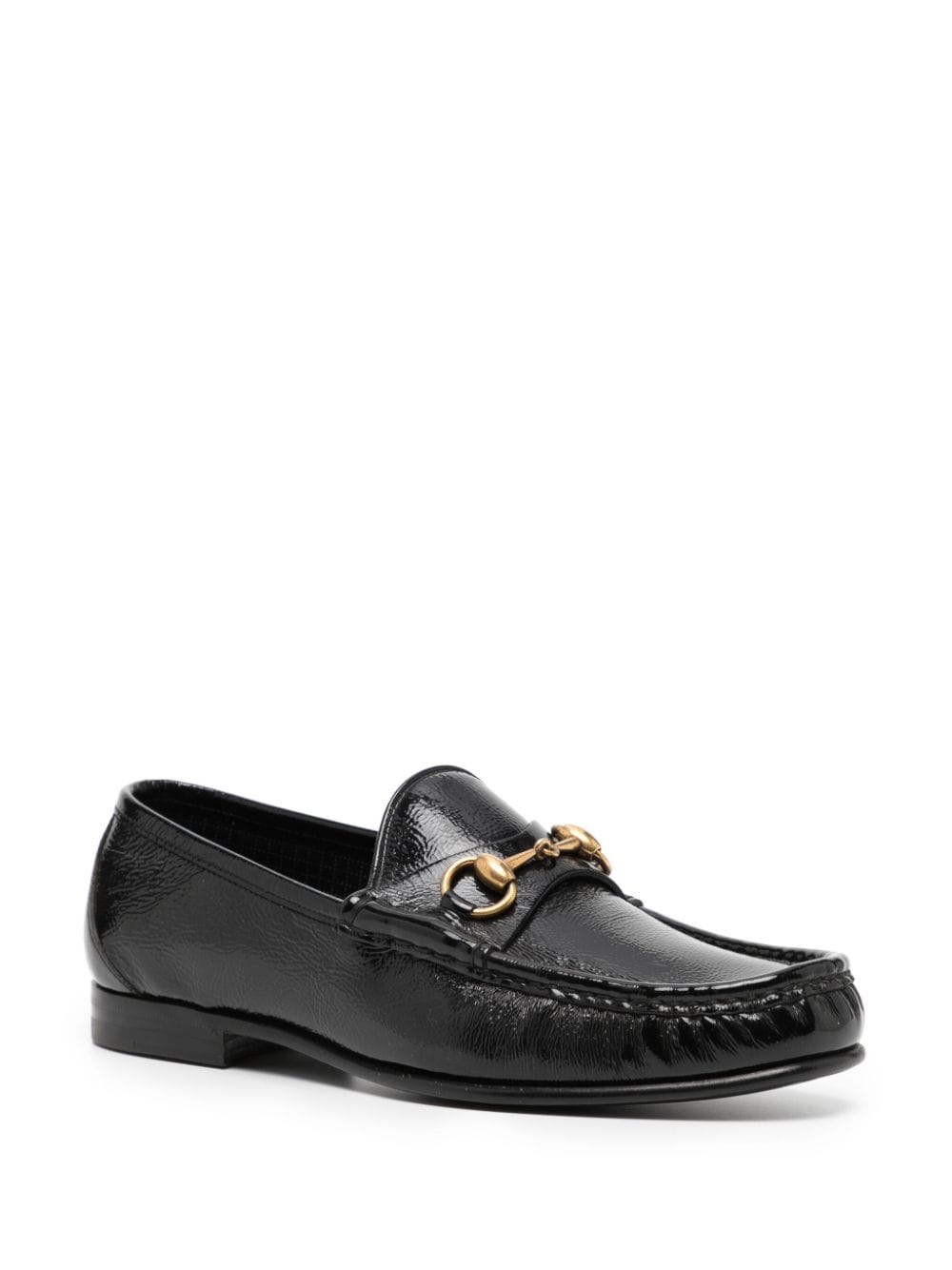 Gucci Loafers met horsebitdetail - Zwart