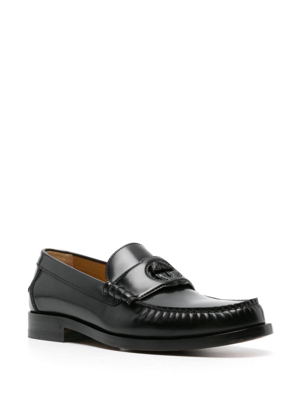 Gucci Loafers met logo - Zwart